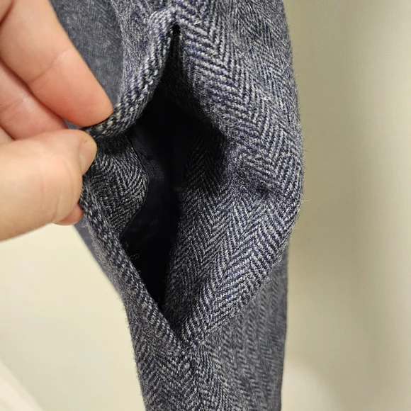 Wilfred Blue and Gray Herringbone Dress - Picture 5 of 9